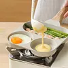 Medical Stone Omelette Pan Nonstick Frying Pan Divided Pancake Pan for Breakfast