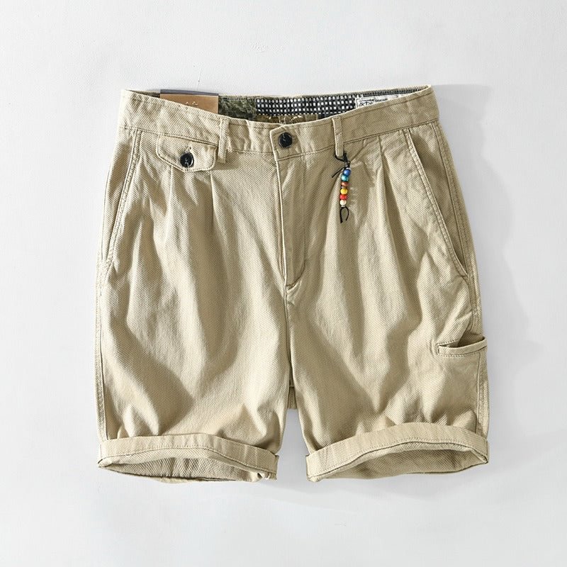 Men's Solid Color Cotton Casual  Daphneozzie Islander Shorts
