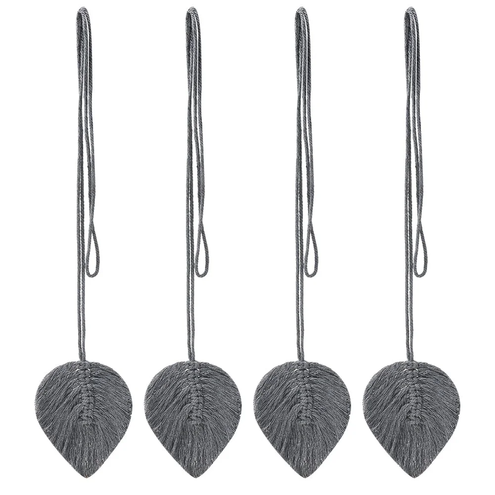 Macrame Curtain Tiebacks Boho Home Decor Curtain for Living Room Holdback Window Fringe Curtains Room Bedroom Decoration GIft