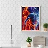 >SALE<DIY Full Round Drill Diamond Painting 5D Flame Couple Poster Kit (A1454)