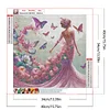 Diamond Painting -DIY Round Drill Butterfly Girl(40x40cm)
