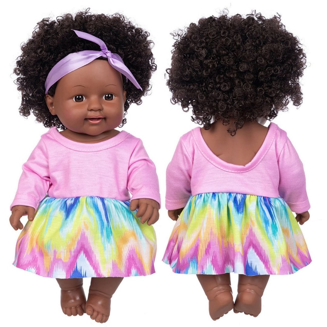 12inch African American Mixed Black Baby Dolls Olive 30CM Light Skinned