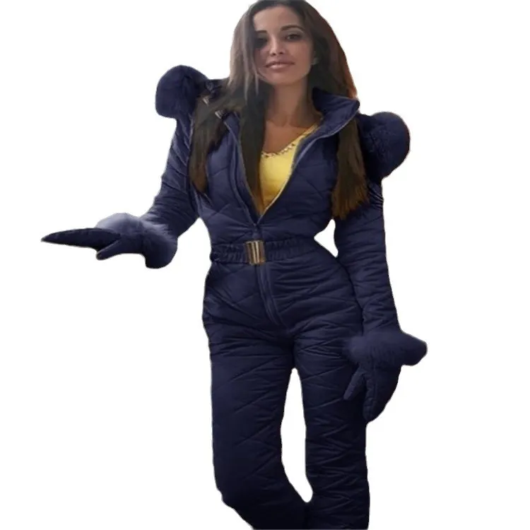 Uveng Uveng Northern Outdoor Fashion Hoodie Outdoor Sports Zip-Link Women's Ski Suit