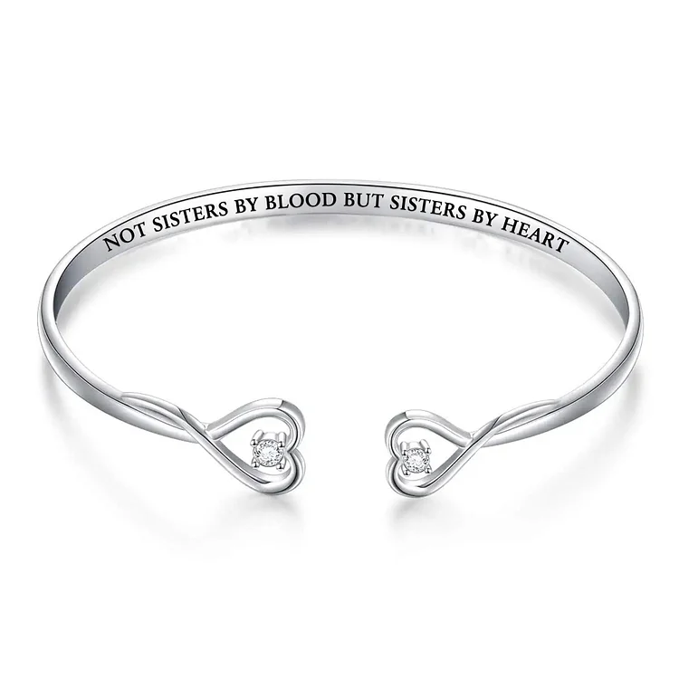 For Friend - Not Sisters By Blood But Sisters By Heart Heart Style Bracelets