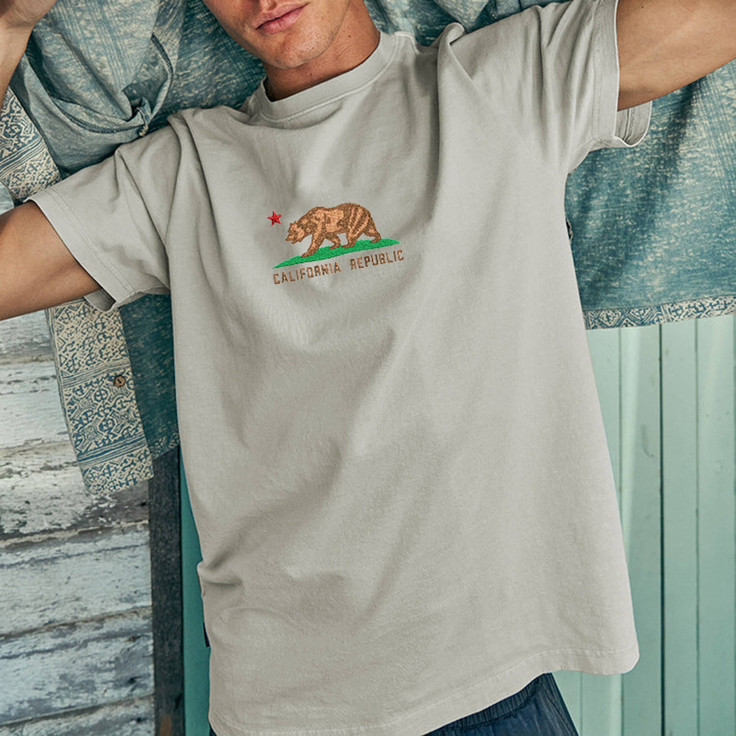 Men's Holiday Printed Retro T-shirt