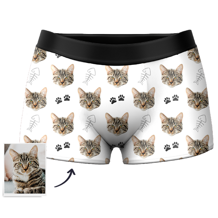 Custom Cat Boxer Shorts