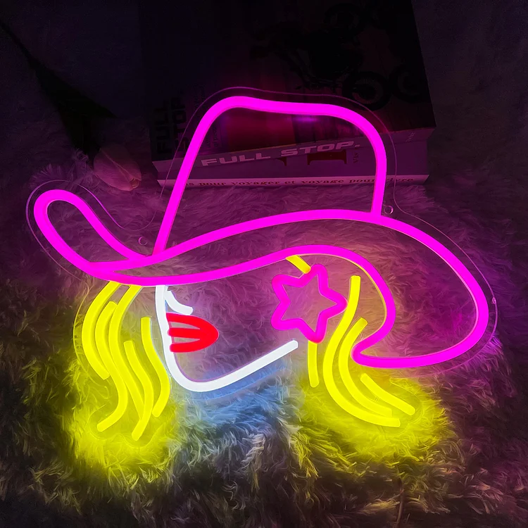 Cow Girl  Neon Sign LED Light Sign for Home Decor Wall Decor Art for Home Bedroom Living Room Events Gaming Gift for Her