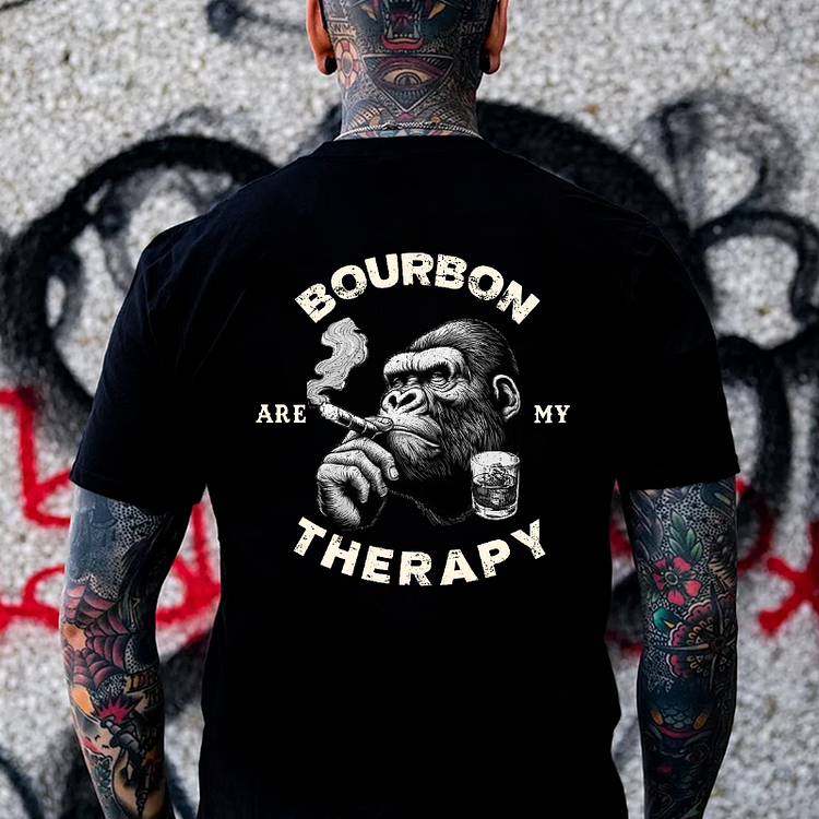 Bourbon Are My Therapy T-shirt