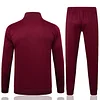 25/26 Bayern Munich Dark Maroon long zipper  Training Jacket Set