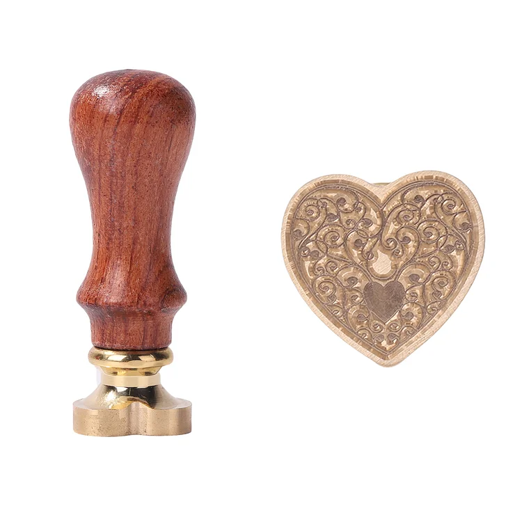 Special Love Wax Seal Stamp with Handle Retro Lacquer Seal Metal Head Decor