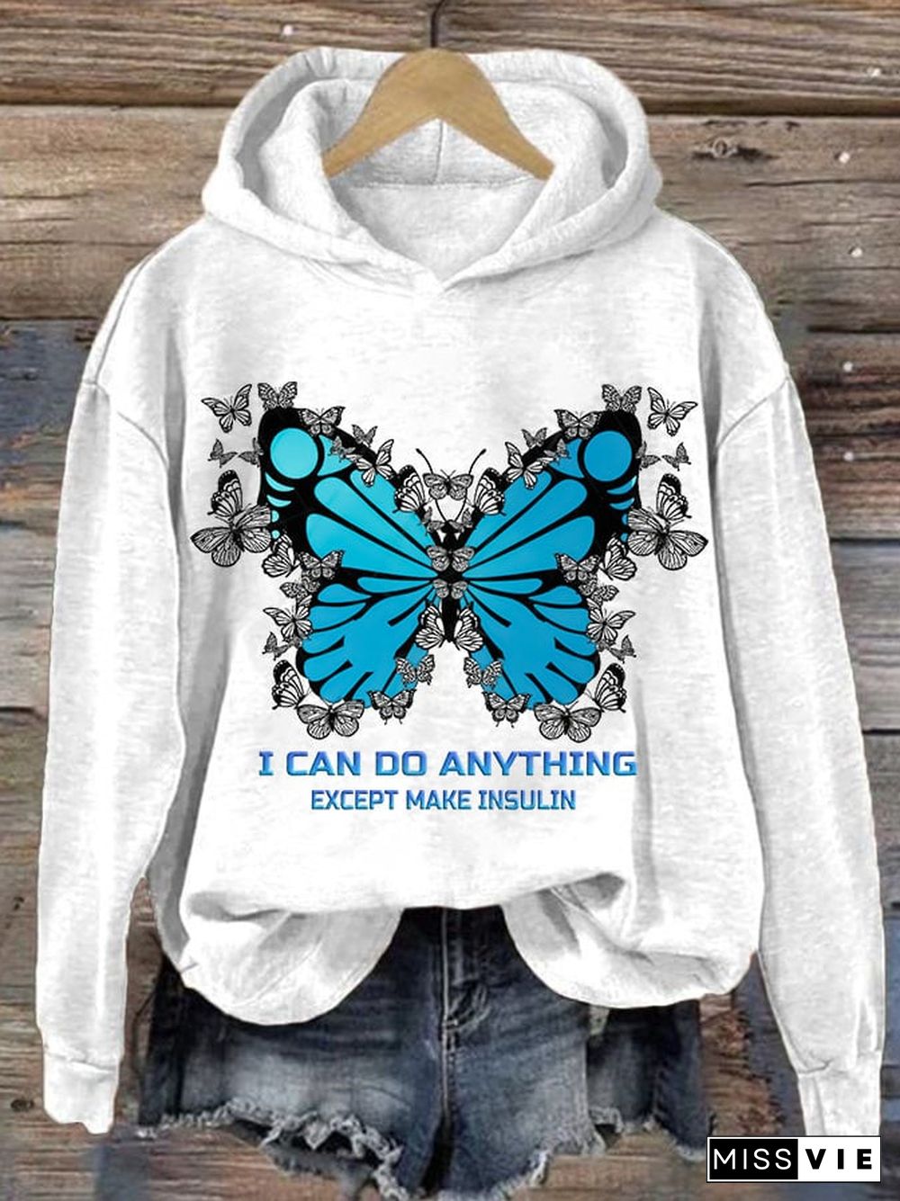 Diabetes Women's Printed Long Sleeve Sweatshirt