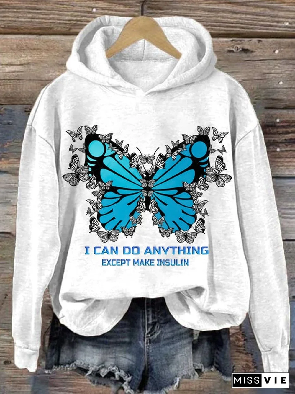 Diabetes Women's Printed Long Sleeve Sweatshirt