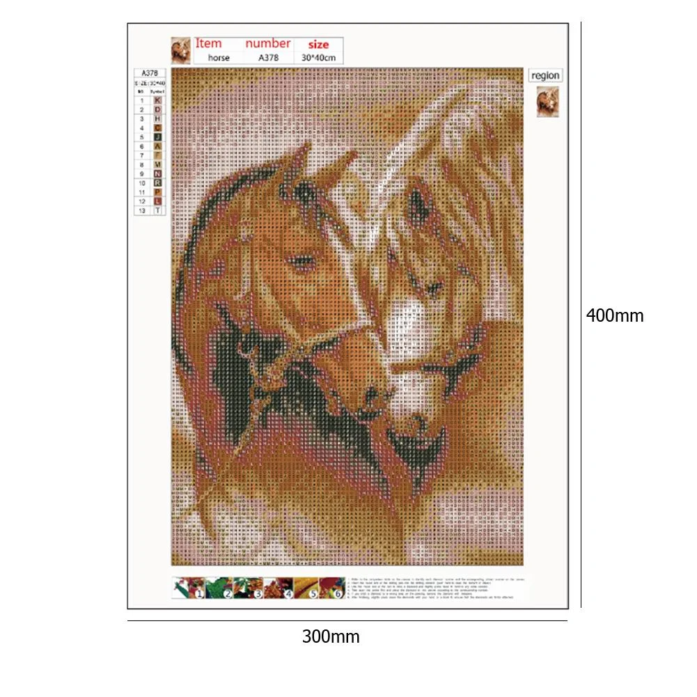 Diamond Painting - Full Round Drill - Horse