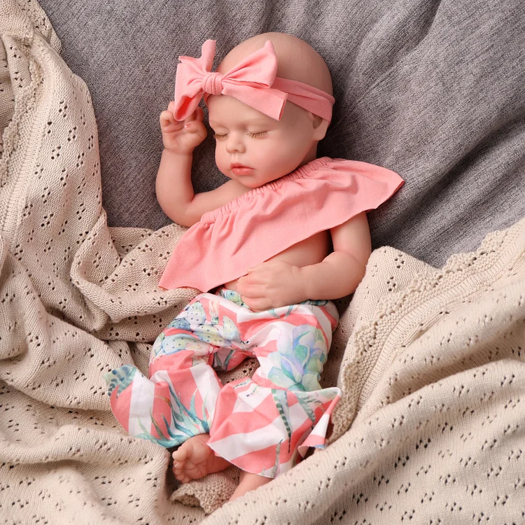 Babeside Realistic Silicone Baby Lucy 16'' Little Infant Twins Comforting Emotional Gift