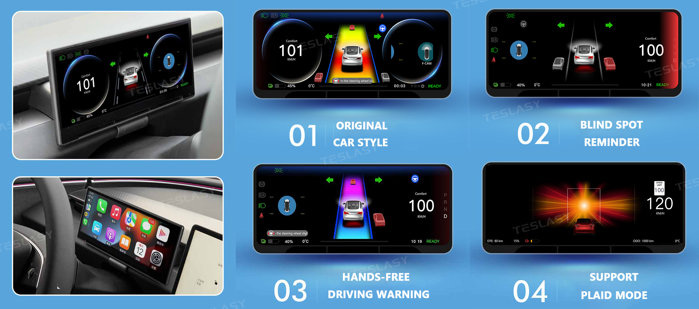 Tesla Model Y Juniper F9 9-inch Carplay/Android Auto