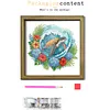 Turtle DIY Special Shaped Drill Wooden Diamond Painting Tabletop Ornaments Kit with Photo Frame Desktop Diamond Art Kits Double-Sided Pattern for Adults/Beginners Home Decor