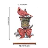 Diamond Painting Wooden Xmas Cardinal Desktop for Xmas Table Office Decor