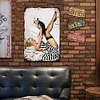 Lady & French Bulldog - Vintage Metal Signs(8*12Inch)-Pin-up-girls