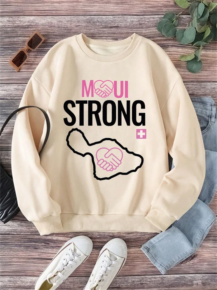 Women's Maui Strong Print Sweatshirt