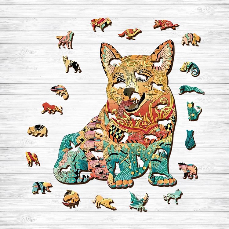 Sunnypuzzle™-Corgi Dog WOODEN PUZZLE