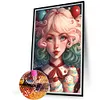 uk.everydayedeals (Limited Stock)Diamond Painting - Round AB Drills - Ice Cream Girl(45*65cm)