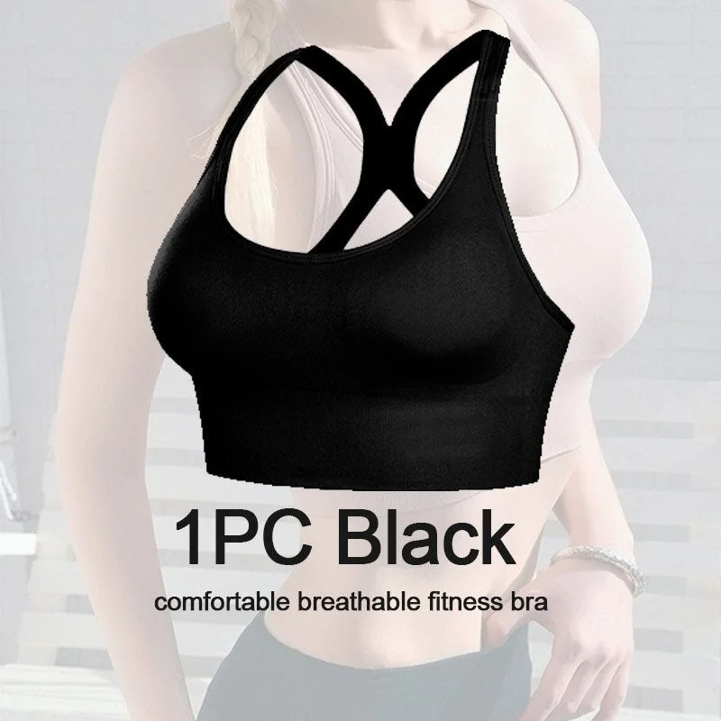 1/2PCS Women Bra Sexy Push Up Bras Fitness Seamless Bralette Female Brassiere Tank Tops Gather Shockproof Pad Underwear Lingerie
