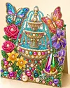 6pcs DIY Garden Diamond Painting 3D Greeting Card