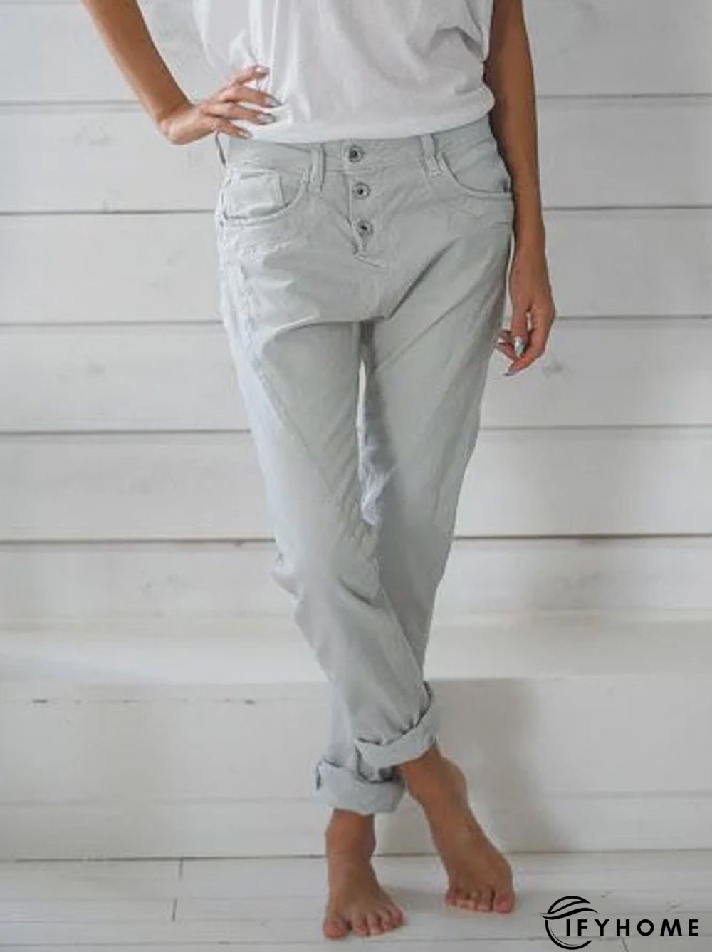 Cotton Casual Fit Pants | IFYHOME