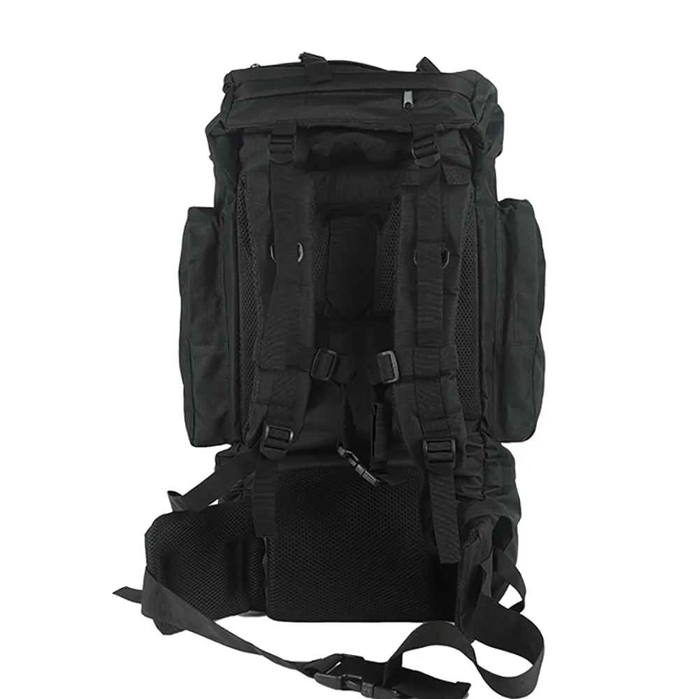 ohhunt® 65L mountaineering bag large capacity outdoor backpack professional hiking mountaineering bag rain cover black