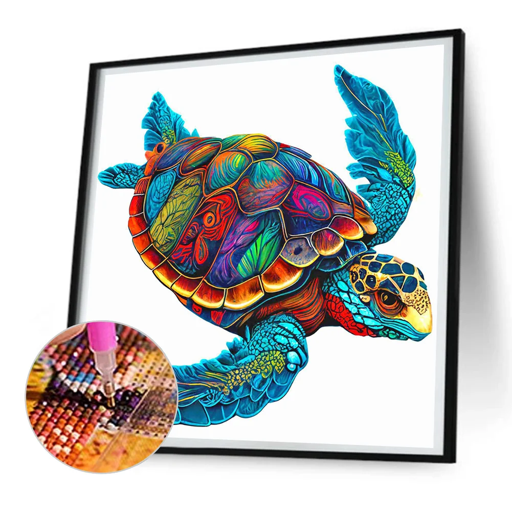 Diamond Painting - Special Shape - Turtle(30*30cm)-939258.02