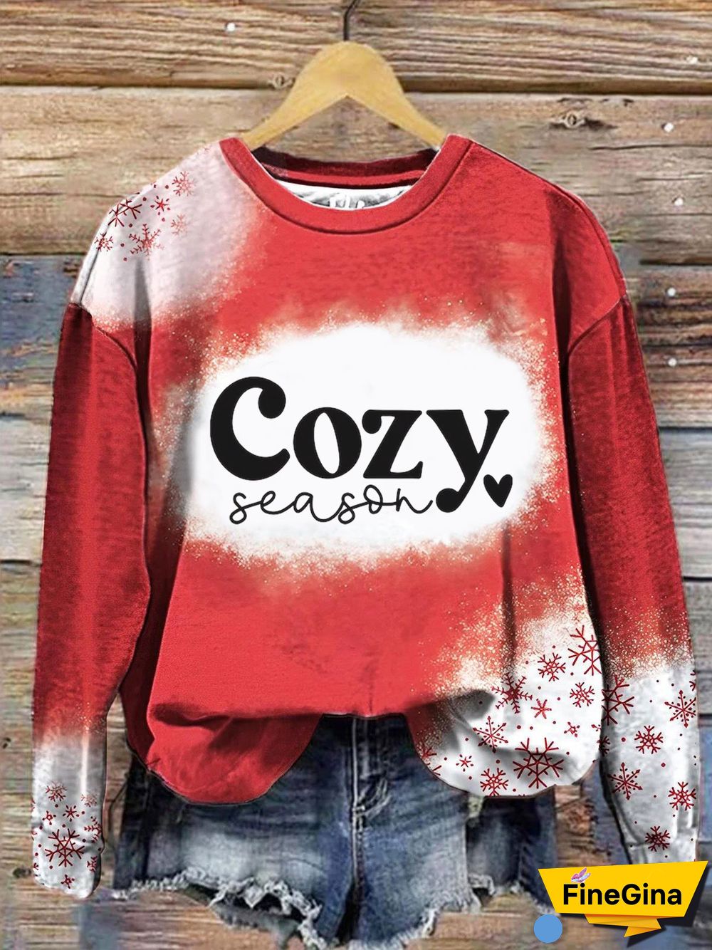 Women's Cozy Season Print Sweatshirt