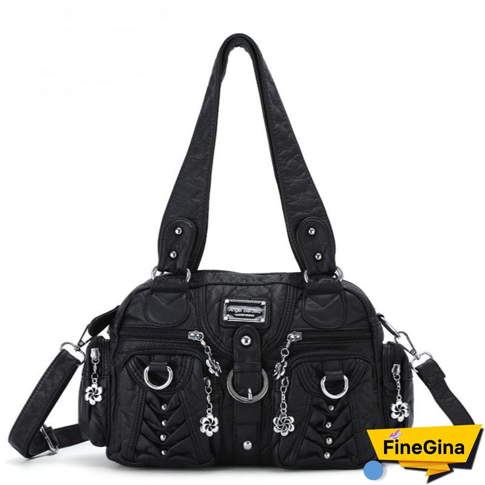 Retro Pure Color Tote Bag