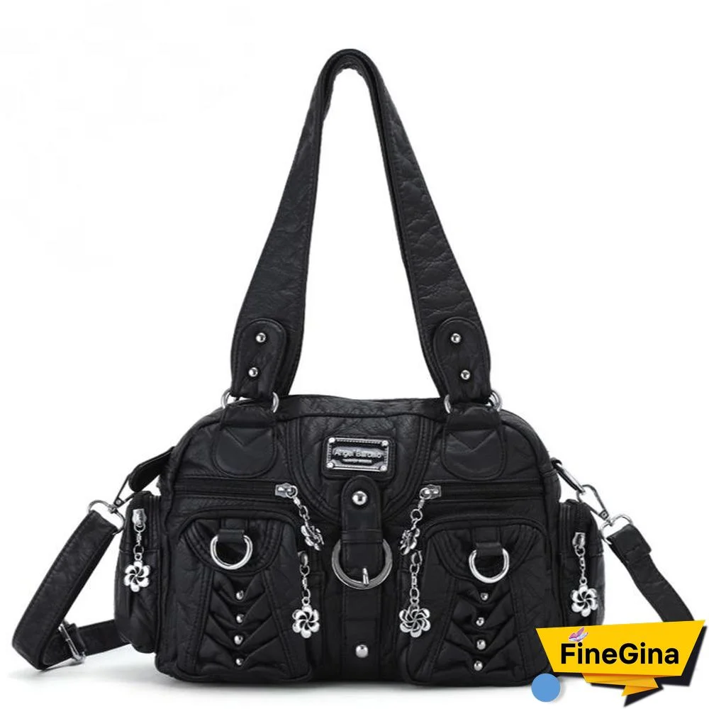 Retro Pure Color Tote Bag