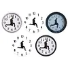 British Comedy Inspired Ministry of Silly Walk Wall Clock Silent Mute Clock