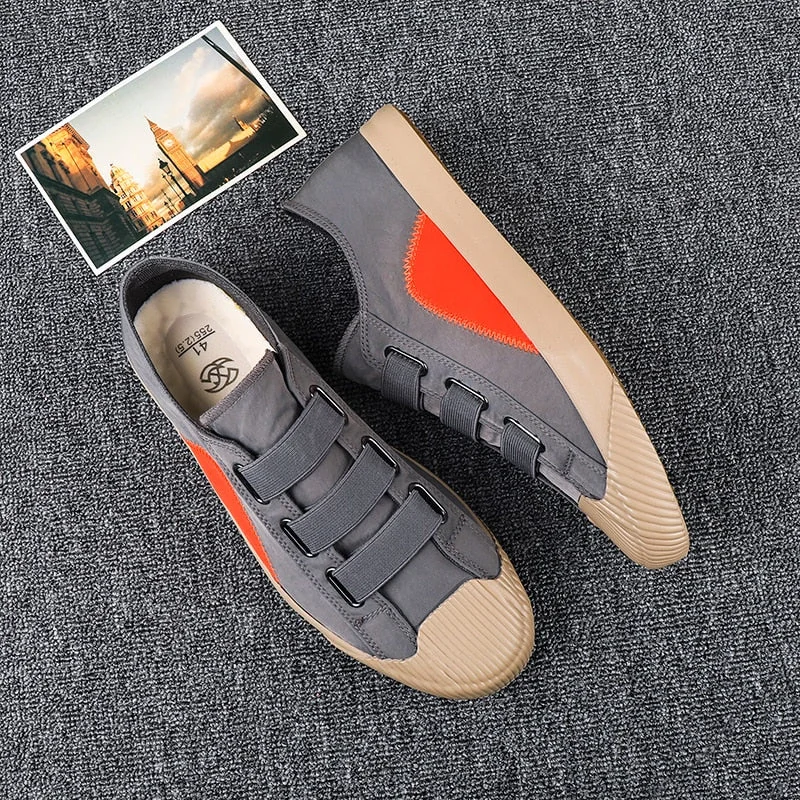 Nine o'clock Slip-on Men Canvas Shoes Breathable Hard-wearing Mixed Colors Male Footwear Quality Comfortable Zapatos De Hombre