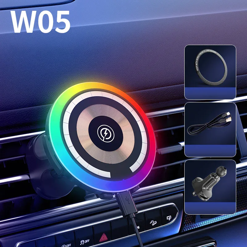 15W Multi-Function Atmosphere Light Magsafe Charger