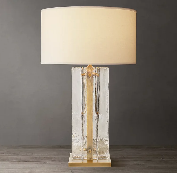 Lattice Clear Glass Table Lamp Vjlight