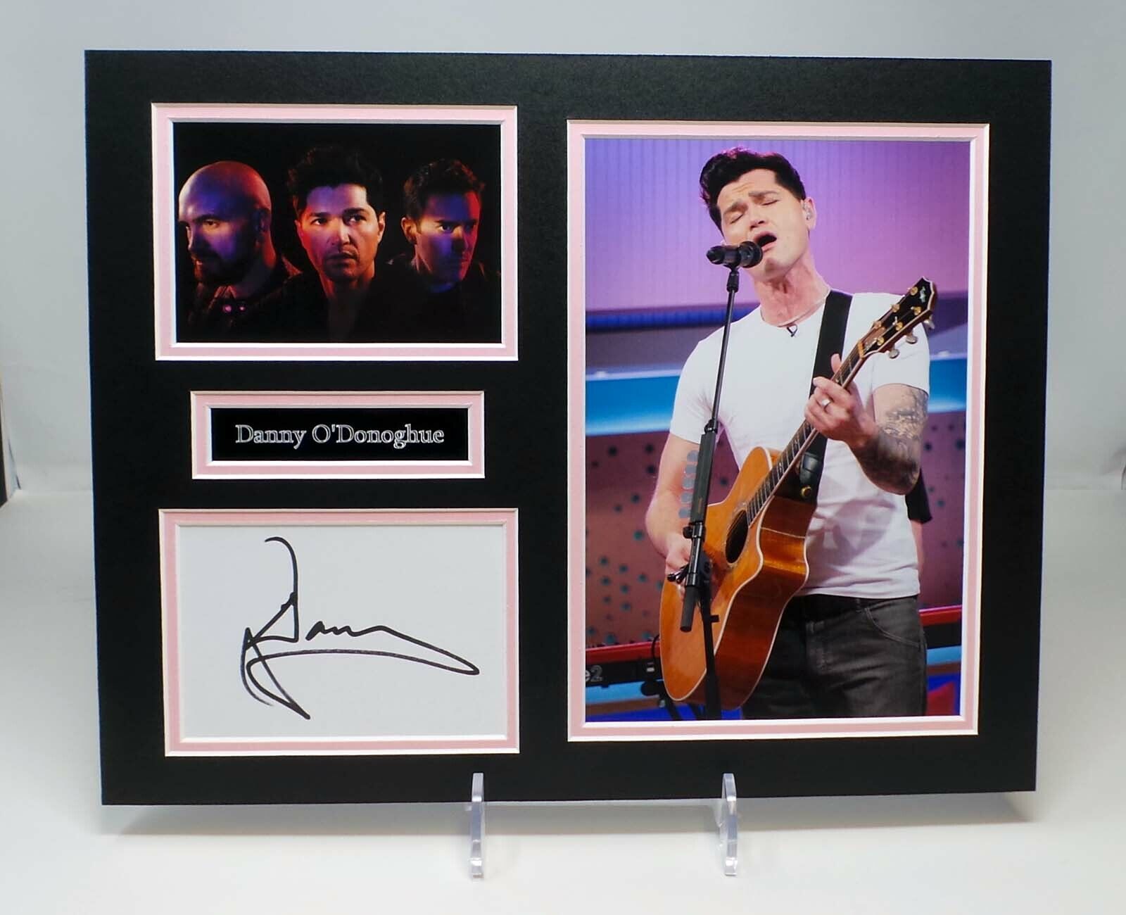 Danny O'DONOGHUE The Script Singer Signed Mounted Photo Poster painting Display AFTAL RD COA