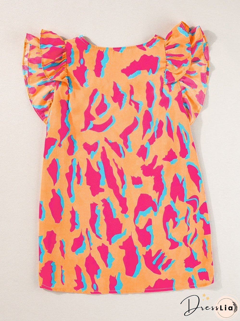 Casual Ruffle Sleeve Blouse