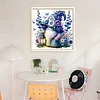 Flower Gnome-11CT Stamped Cross Stitch 45*45cm/17.72*17.72in tapestrymarket
