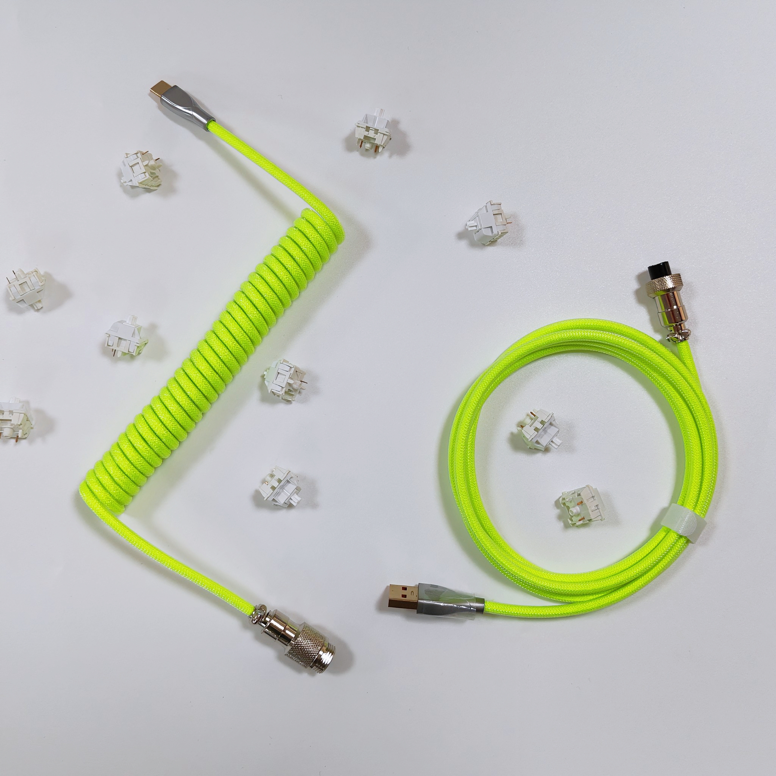 Firstgr Firstgr Emerald Green Crocodile Coiled Cable