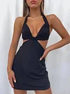 Sexy Backless Bandage Mini Dress