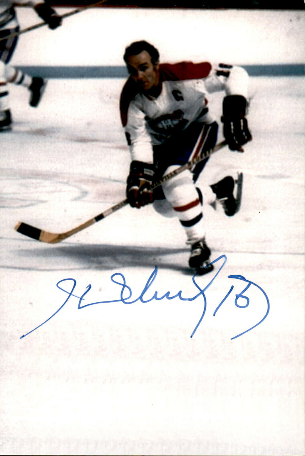 Henri Richard SIGNED autographed 4x6 Photo Poster painting MONTREAL CANADIENS *DECEASED* #3