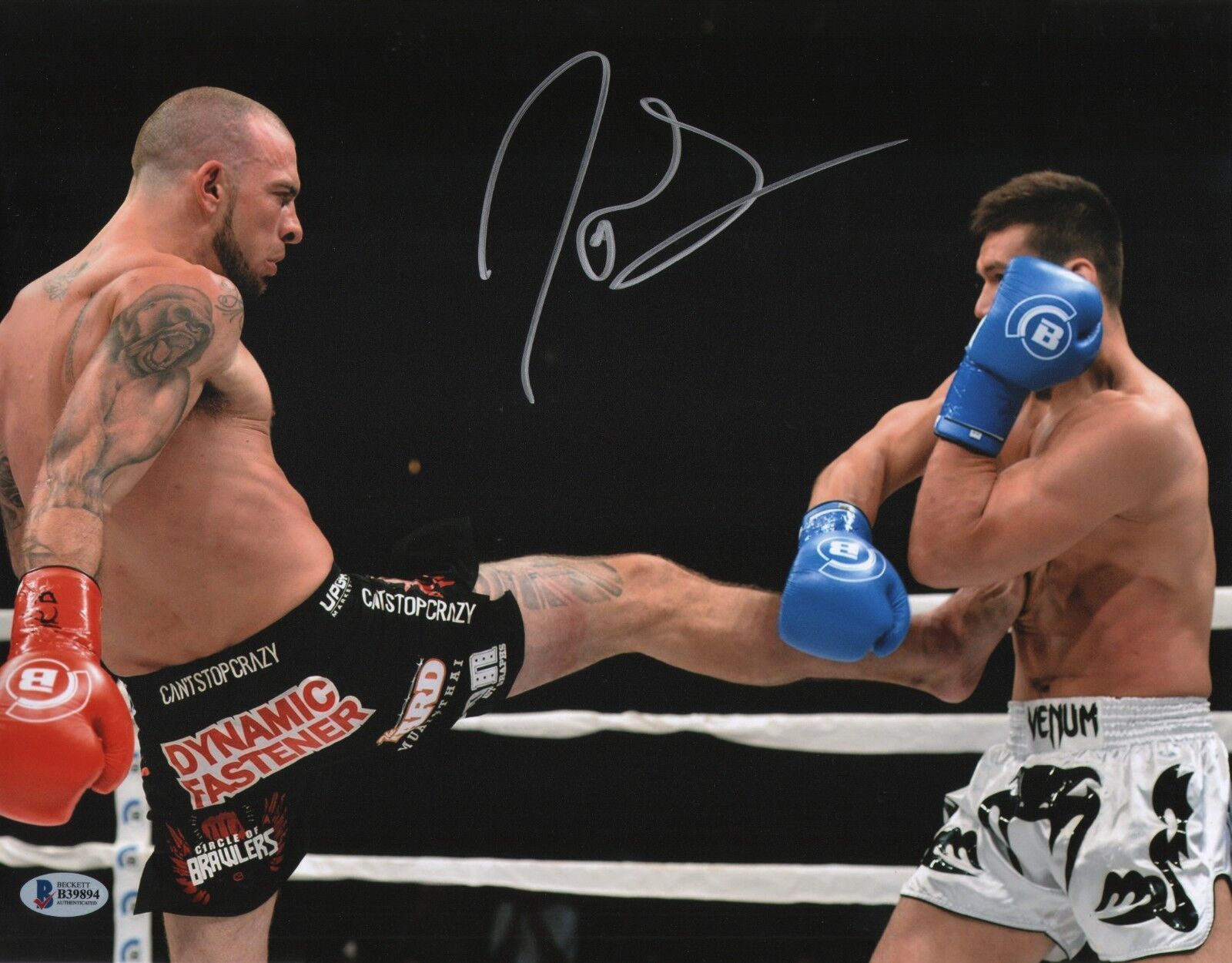 Joe Schilling Signed 11x14 Photo Poster painting BAS Beckett COA Bellator Kickboxing Autograph 8