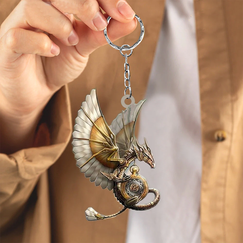 VigorDaily Gift For Dragon Lover Acrylic Keychain DK020