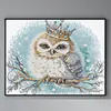 Crowned Owl-14CT Stamped Cross Stitch 27*22cm/10.63*8.66in tapestrymarket