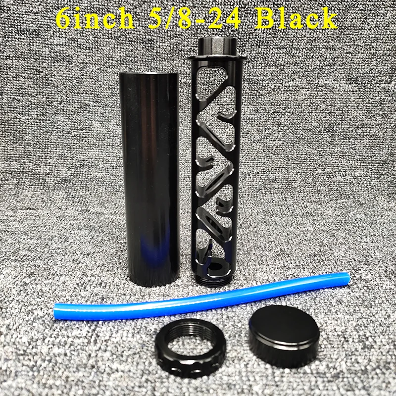 6" 10''Fuel Filter 1/2-28 5/8-24 Solvent Filter Fuel Trap Spiral Metal Gray Tube For NAPA 4003 WIX 24003 Solvent Trap
