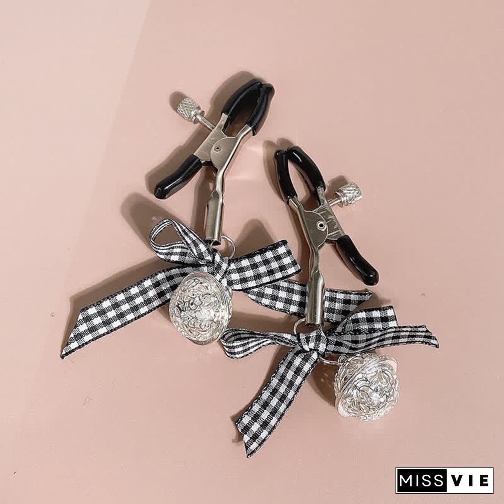 Bowknot Bell Strawberry Nipple Clamps SM Accessories