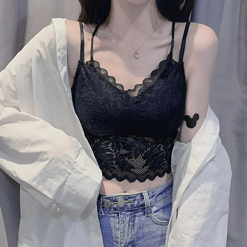 Spring Fashion Lace Womens Camisole Patchwork Basic Casual Short Tank Tops Female Sleeveless Slim Thin Backless Cropped Feminino