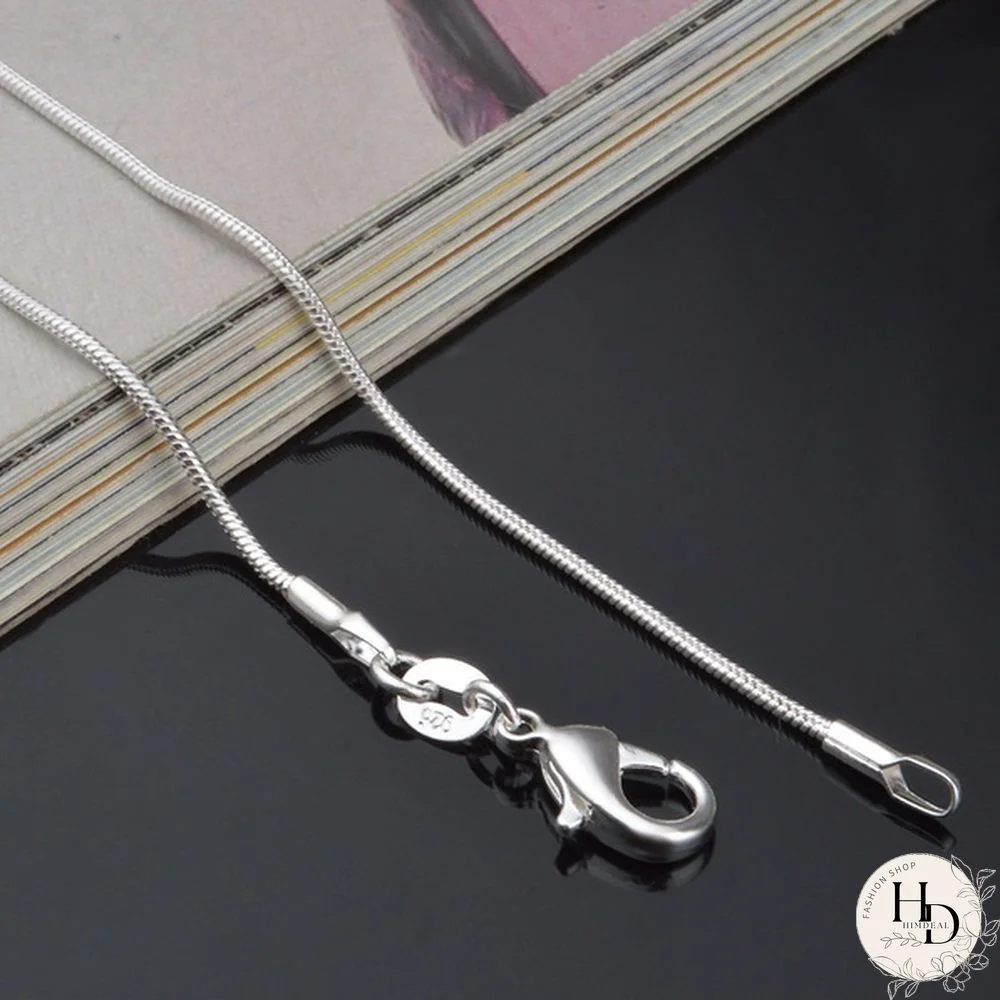 Wholesale Lots 5PCS 925 Sterling Silver Necklace Chains Snake Chain Necklace for Pendants 16""-30""